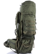 Тактический каркасный походный рюкзак Over Earth модель 625 80 литров Олива - изображение 6