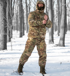 Зимний мужской костюм Zonda-20 Мультикам M Kali AI398 куртка с капюшоном утепленные штаны анатомический покрой манжеты на липучках липучки под шевроны - изображение 6