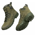 Чоловічі демісезонні черевики Oplot Олива 40 Kali AI548 з натурального зносостійкого нубуку покриті гідрофобним просоченням дихаюча мембранна підкладка - зображення 1