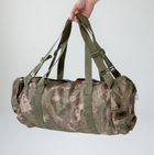 Баул вместительный сумка несесер 40 л Дезер хаки Kali шлейки 2 пары 3 кармана на молнии с накладкой для защиты от влаги из зносостойкого материала - изображение 2