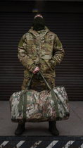 Большая зносостойкая сумка - баул 120 л Мультикам Kali Ткань Oxford 600D с водонепроницаемой пропиткой лямки шириной 5 см с дополнительным умягчителем - изображение 4