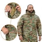 Зимняя мужская повседневная куртка Patrol System 3.0 Dewspo RS Мультикам 3XL Kali с капюшоном липучками на рукаве и груди для крепления шевронов - изображение 8