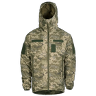 Зимний повседневный мужской костюм Cyclone NordStorm MM14 6619 куртка с капюшоном и утепленные с высоким поясом на двух кнопках штаны Пиксель S Kali - изображение 6