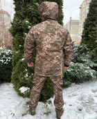 Зимний мужской теплый водонепроницаемый костюм Omni-Heat куртка с капюшоном утепленные штаны Пиксель 3XL Kali все молнии прорезиненные повседневный - изображение 9