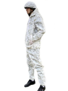 Маскировочный мужской зимний костюм Alpine кавер чехол Белый мультикам Kali куртка с капюшоном широкие штаны для маскировки в зимнем лесу или в поле - изображение 5