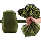 Водостойкий чехол на рюкзак кавер 35-45л Зеленый (Kali) - изображение 7