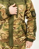 Костюм камуфляжный Горка мультикам демисезонный, ткань саржа, куртка на флисе 56 - изображение 4