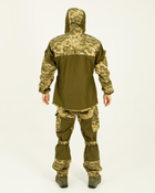 Костюм Горка камуфляжный олива пиксель, брюки с подтяжками, куртка с капюшоном, ветрозащитный 56 - изображение 3