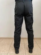 Брюки для работников полиции черного цвета из ткани рипстоп, 46 - изображение 3
