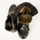 Берцы зимние кожаные черные, натуральный мех, подошва антистат, ботинки мужские Размер 43 - изображение 3