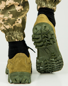 Кросівки чоловічі Армос нубук з тканинними вставками піксель, підошва енерджі42, Оливковий - зображення 3