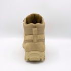Ботинки демисезонные кожаные с тканевыми вставками Разноцвет 42, Бежевый - изображение 4