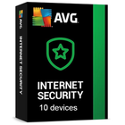 Антивірус AVG Internet Security для 10 пристроїв на 1 рік