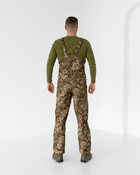 Комбинезон утепленный Пиксель softshell, мужские камуфляжные зимние брюки-комбинезон 46/48 - изображение 3