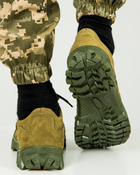 Кросівки чоловічі Армос нубук з тканинними вставками піксель, підошва енерджі 46, Оливковий - зображення 3