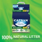 Бентонітовий наповнювач Catsan Natural для котячого туалету 20 л (4008429117152) - зображення 2