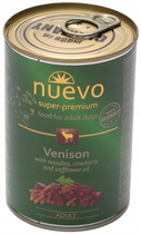 Вологий корм для собак Nuevo Venison Adult Макарони з дичиною 400 г (4250231595011) - зображення 1
