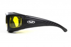 Окуляри захисні з ущільнювачем Global Vision Outfitter (yellow) Anti-Fog, жовті - зображення 3