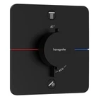 Зовнішня частина змішувача без прихованої частини HANSGROHE ShowerSelect Comfort Q чорний латунь 155x155мм 15583670