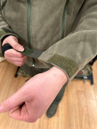 Мужская флисовая демисезонная повседневная кофта Safari Tactical с Softshell вставками воротник стойка застежка - молния на всю длину кофты полномерные карманы для рук Хаки XL (Kali) - изображение 3
