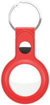 Skórzany brelok KeyBudz Leather Keyring do Apple AirTag (2 Pack) Red (AT2_S1_RED) - obraz 1