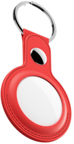 Skórzany brelok KeyBudz Leather Keyring do Apple AirTag (2 Pack) Red (AT2_S1_RED) - obraz 3