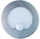 Oprawa schodowa LED DPM z czujnikiem ruchu okrągła matowa srebrna (YCB178S-PIR) (5906881206690) - obraz 3