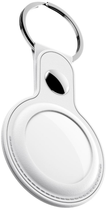 Skórzany brelok KeyBudz Leather Keyring do Apple AirTag (2 Pack) White (AT2_S1_WHT) - obraz 3