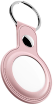 Шкіряний брелок KeyBudz Leather Keyring для Apple AirTag (2 Pack) Pink (AT2_S1_BLP) - зображення 3