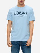 Koszulka męska s.Oliver 10.3.11.12.130.2141458-50D1 S Błękitna (4099975042753) - obraz 1