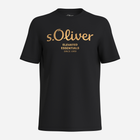 Koszulka męska s.Oliver 10.3.11.12.130.2141458-99D2 S Czarna (4099975043231) - obraz 4