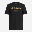 Koszulka męska s.Oliver 10.3.11.12.130.2141458-99D2 M Czarna (4099975043248) - obraz 4
