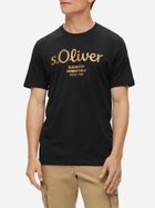 Koszulka męska s.Oliver 10.3.11.12.130.2141458-99D2 L Czarna (4099975043255) - obraz 1