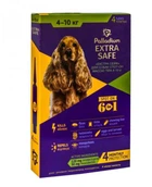 Palladium Extra Safe Краплі на холку від бліх, кліщів та гельмінтів для собак 4-10кг, 1мл (4820150205676)