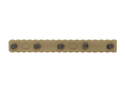 Планка Пикатинни КРУК CRC 9019 Coyote Tan на 17 слотов с креплением M-Lok - изображение 3