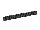 Планка Пикатинни КРУК CRC 9027 Черный АНОД на 17 слотов с креплением M-Lok - изображение 1