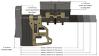 Приклад MDT Skeleton Carbine Stock 9.75”. Матеріал – алюміній. Колір чорний - зображення 4