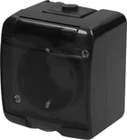 Розетка ETI RHE-1sd-BL 1-на з з/к Schuko IP54 Черная (4668090)