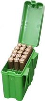Коробка MTM на 20 патронів кал. 243; 308 Win. Колір - зелений - зображення 1