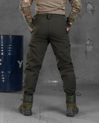 Тактические штаны Softshell oliva с резинкой Вт7618 XS - изображение 3