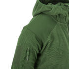 Кофта флісова Helikon-Tex Alpha Hoodie Jacket Grid Fleece Olive XL - зображення 10