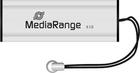 Флеш пам'ять USB MediaRange 8GB USB 3.0 Black/Silver (4260283113453) - зображення 1