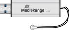 Флеш пам'ять USB MediaRange 8GB USB 3.0 Black/Silver (4260283113453) - зображення 3