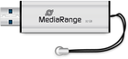 Pamięć flash USB MediaRange 32GB USB 3.0 Black/Silver (4260283113415) - obraz 3