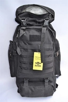 Рюкзак тактический походный DBZO объем 65 л черный - изображение 3