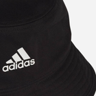 Młodzieżowa panamka Adidas Cotton Bucket H36810 OSFY Czarna (4064048577982) - obraz 4