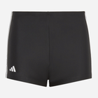 Kąpielówki młodzieżowe chłopięce bokserki adidas 3S Boxer HR7476 176 cm Czarne (4066745056975)