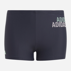 Dziecięce kąpielówki bokserki dla chłopca Adidas Logo Swim Brief H49556 104 cm Ciemnoszare (4066745078953) - obraz 1