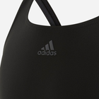 Dziecięcy strój kąpielowy jednoczęściowy na basen dla dziewczynki Adidas Fit Suit 3S Y DQ3319 116 cm Czarny (4060515092149) - obraz 4