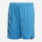 Modzieżowe spodenki kąpielowe dla chłopca Adidas Ya Bd 3S Shorts FL8711 140 cm Niebieskie (4062058508262) - obraz 1